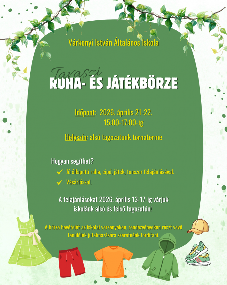 Tavaszi ruha- és játékbörze