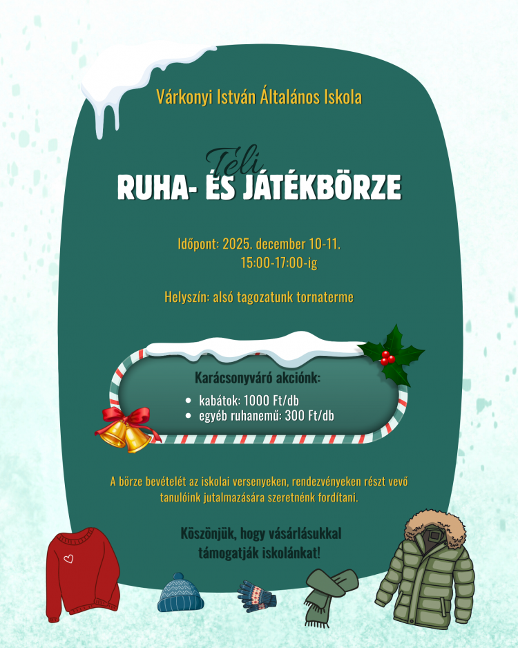 Téli ruha- és játékbörze